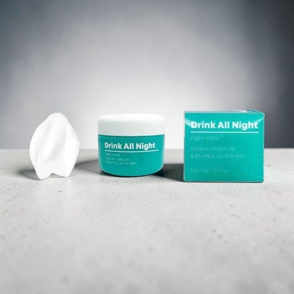 Amuse Drink All Night Night Mask Hydrating Plumping Facial Treatment 1.7oz NEW